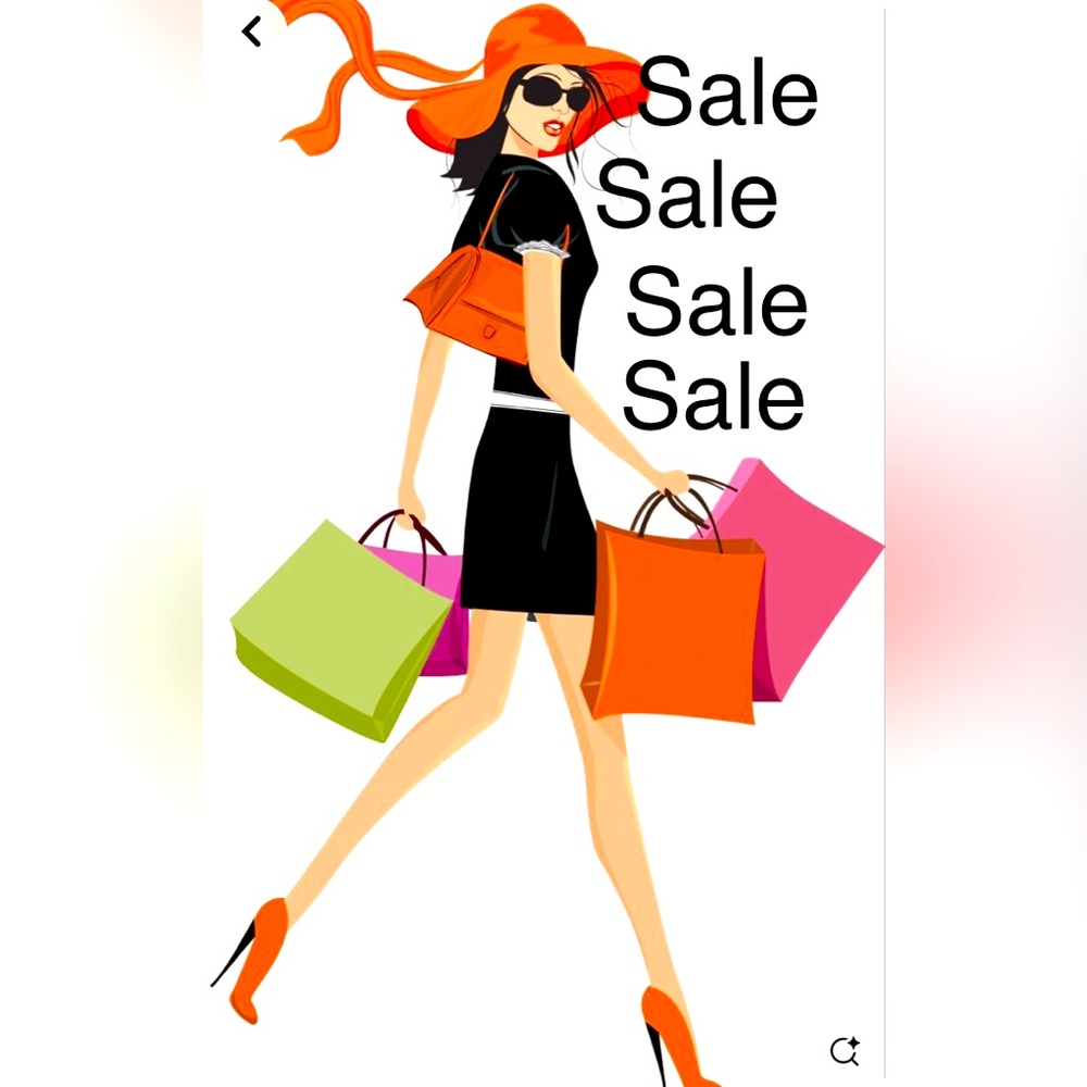 Stylish Fashion Illustration with Shopping Bags
